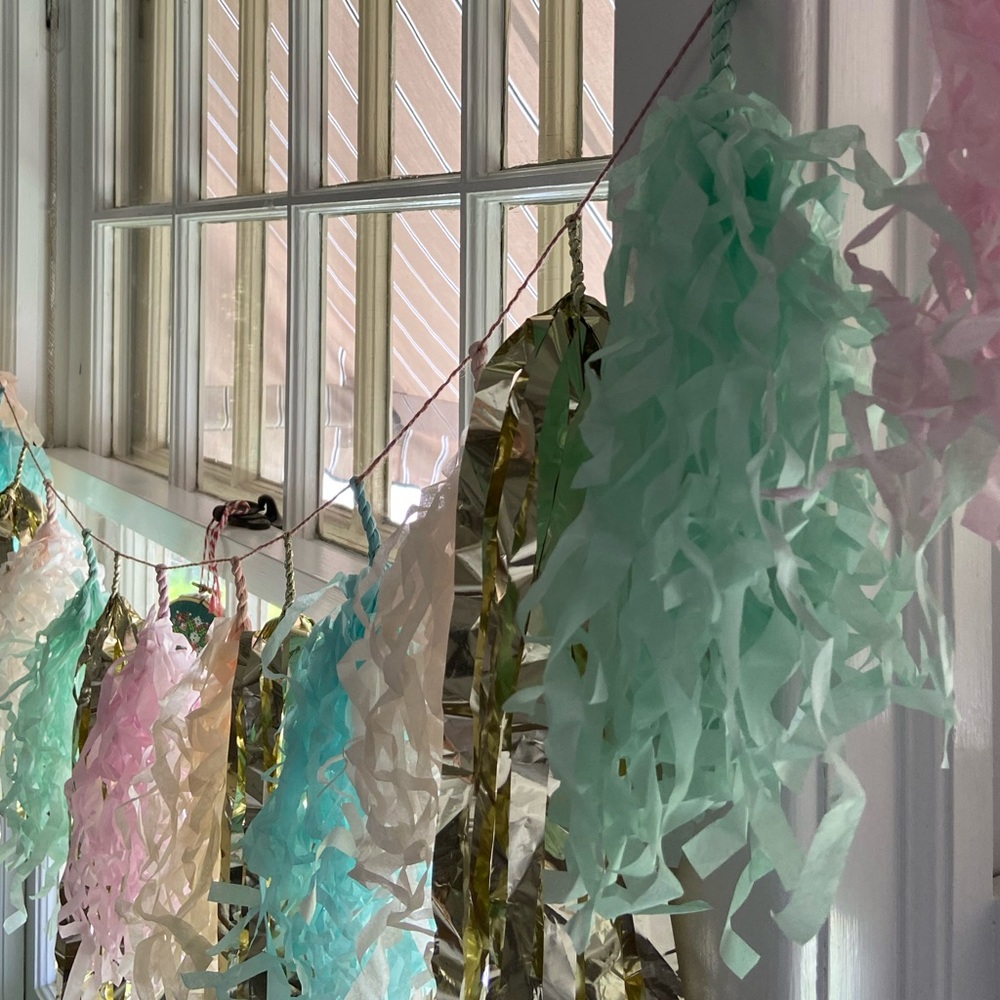 Urban Outfitters streamer decoration